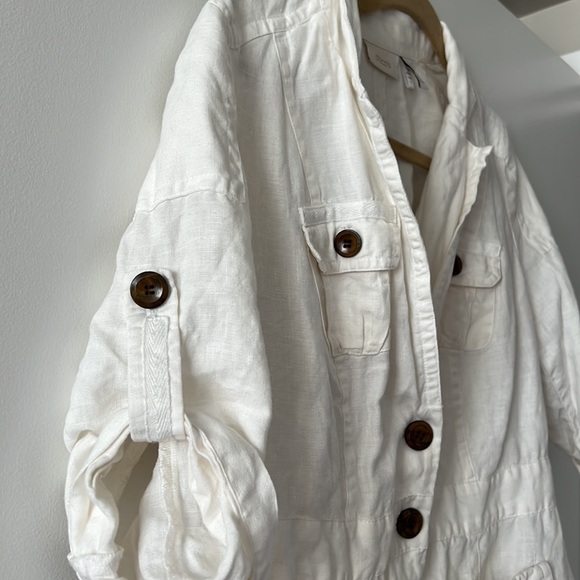 Chico's Linen jacket or shirt - safari mood - size 0 - Picture 4 of 11